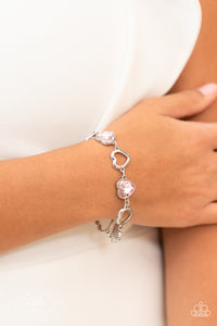 Paparazzi Sentimental Sweethearts - Pink Bracelet