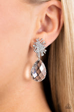 Load image into Gallery viewer, Paparazzi Stellar Shooting Star - White Earrings
