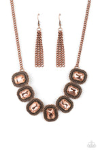 Load image into Gallery viewer, Paparazzi Iced Iron - Copper Necklace

