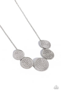Paparazzi Medaled Mosaic - White Necklace