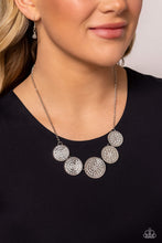 Load image into Gallery viewer, Paparazzi Medaled Mosaic - White Necklace
