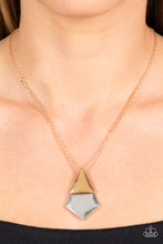 Load image into Gallery viewer, Paparazzi Posh Pyramid - Gold Necklace
