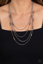 Load image into Gallery viewer, Paparazzi Metallic Monarch - Silver Necklace
