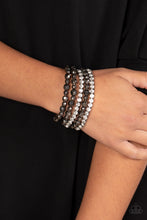 Load image into Gallery viewer, Paparazzi Top Notch Twinkle - Black Bracelet
