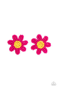 Paparazzi Sensational Seeds - Pink Earrings