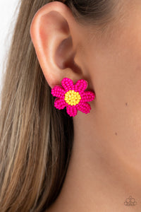 Paparazzi Sensational Seeds - Pink Earrings