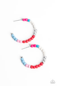 Paparazzi Multicolored Mambo - Pink Multi Earrings