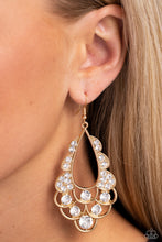 Load image into Gallery viewer, Paparazzi Majestic Masquerade - Gold Earrings
