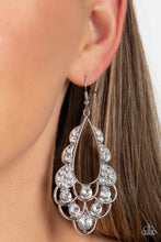 Load image into Gallery viewer, Paparazzi Majestic Masquerade - White Earrings
