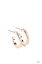 Load image into Gallery viewer, Paparazzi Audaciously Angelic - Rose Gold Earring
