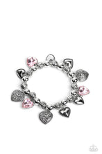 Load image into Gallery viewer, Paparazzi Charming Crush - Pink Bracelet
