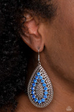 Load image into Gallery viewer, Paparazzi Spirited Socialite - Blue Earrings

