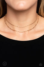 Load image into Gallery viewer, Paparazzi Polished Paperclips - Gold Necklace
