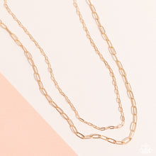 Load image into Gallery viewer, Paparazzi Polished Paperclips - Gold Necklace
