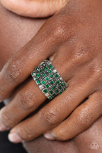 Load image into Gallery viewer, Paparazzi Lawbreaking Loot - Green Ring
