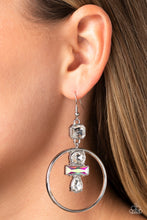 Load image into Gallery viewer, Paparazzi Geometric Glam - White Earrings
