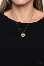 Load image into Gallery viewer, Paparazzi Romantic Retreat - Brass Necklace

