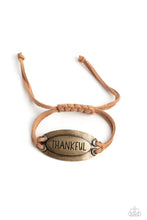 Load image into Gallery viewer, Paparazzi Thankful Tidings - Brass Bracelet

