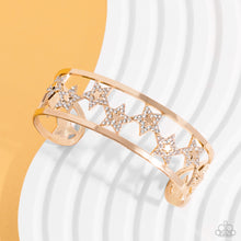 Load image into Gallery viewer, Paparazzi Starry Suffragette - Gold Bracelet
