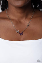 Load image into Gallery viewer, Paparazzi Cant BUTTERFLY Me Love - Purple Necklace
