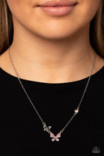 Load image into Gallery viewer, Paparazzi Cant BUTTERFLY Me Love - Pink Necklace
