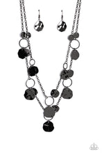 Load image into Gallery viewer, Paparazzi Hammered Horizons - Black Necklace
