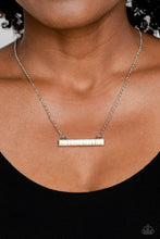 Load image into Gallery viewer, Paparazzi Barred Bohemian - White Necklace

