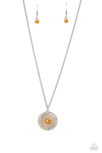 Paparazzi Mandala Masterpiece - Orange Necklace