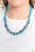Load image into Gallery viewer, Paparazzi Warped Whimsicality - Blue Necklace
