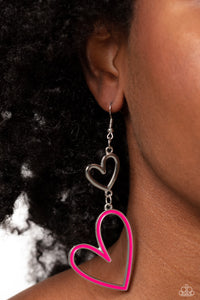 Paparazzi Pristine Pizzazz - Pink Earrings