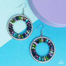 Load image into Gallery viewer, Paparazzi Wall Street Wreaths - Multi Earrings
