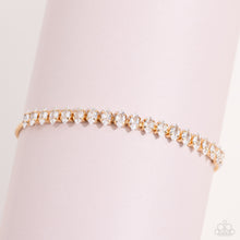 Load image into Gallery viewer, Paparazzi Dynamic Diamonds - Gold Bracelet
