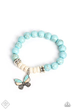 Load image into Gallery viewer, Paparazzi Bold Butterfly - Blue Bracelet

