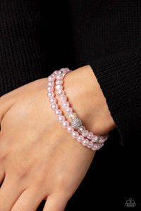 Paparazzi Countess Cutie - Pink Bracelet