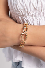 Load image into Gallery viewer, Paparazzi Square Inch - Gold Bracelet
