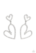 Load image into Gallery viewer, Paparazzi Doting Duo - White Earrings
