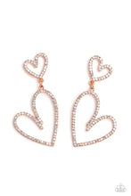 Load image into Gallery viewer, Paparazzi Doting Duo - Copper Earrings

