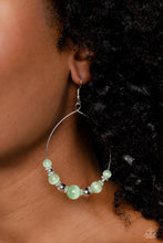 Load image into Gallery viewer, Paparazzi Cats Eye Charisma - Green Earrings
