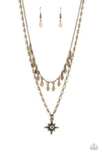 Load image into Gallery viewer, Paparazzi The Second Star To The LIGHT - Brass Necklace
