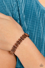 Load image into Gallery viewer, Paparazzi BURSTING the Midnight Oil - Copper Bracelet
