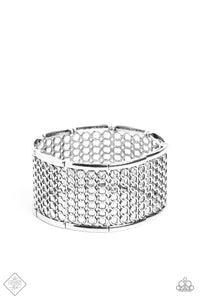 Paparazzi Camelot Couture - Silver Bracelet