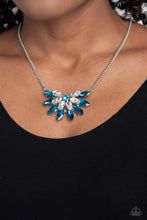 Load image into Gallery viewer, Paparazzi Frosted Florescence - Blue Necklace
