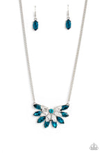 Load image into Gallery viewer, Paparazzi Frosted Florescence - Blue Necklace
