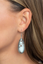 Load image into Gallery viewer, Paparazzi TEARDROP-Dead Dynasty - Blue Earrings
