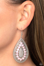 Load image into Gallery viewer, Paparazzi Spirited Socialite - Pink Earrings
