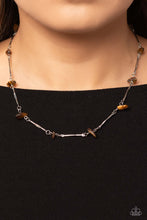 Load image into Gallery viewer, Paparazzi Chiseled Construction - Brown Necklace
