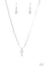 Load image into Gallery viewer, Paparazzi LOVE-Locked - White Necklace
