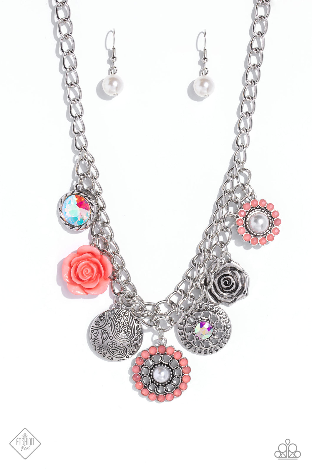 Paparazzi Garden Grace - Orange Necklace