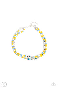Paparazzi Enchanting Energy - Yellow Ankle Bracelet