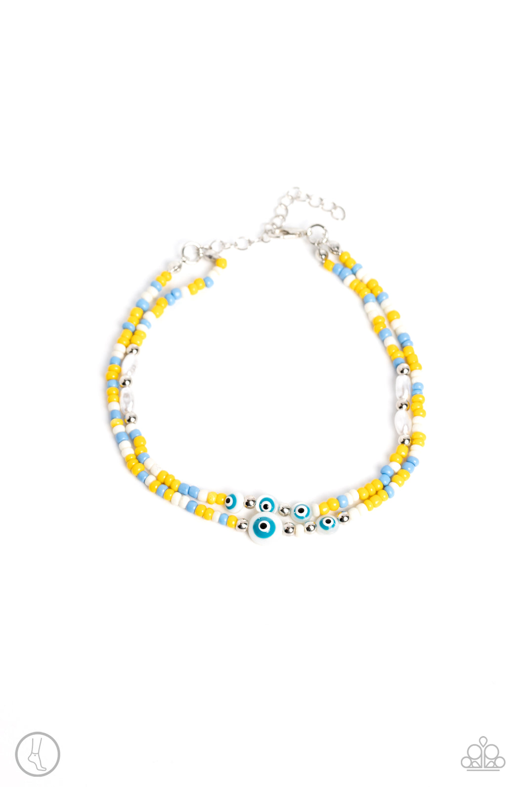 Paparazzi Enchanting Energy - Yellow Ankle Bracelet